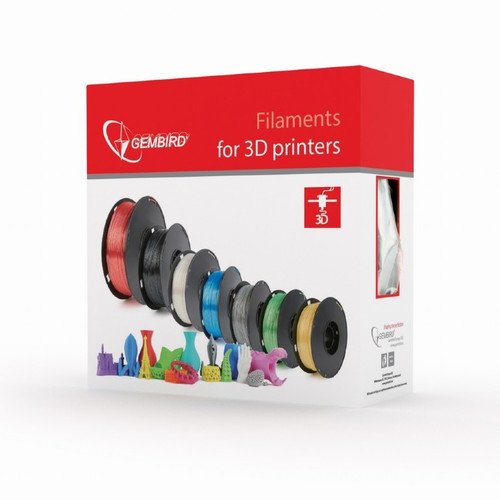 Gembird 3D Printer Filament TPE/1.75 mm/1kg/black