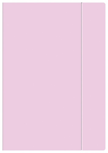 Paper Folder with Elastic Band A4 Pastel 10-pack, assorted colours