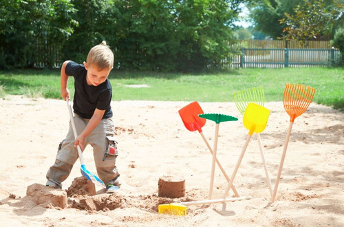 Lena Garden Tools for Children 60cm Display 24pcs, assorted colours, 3+