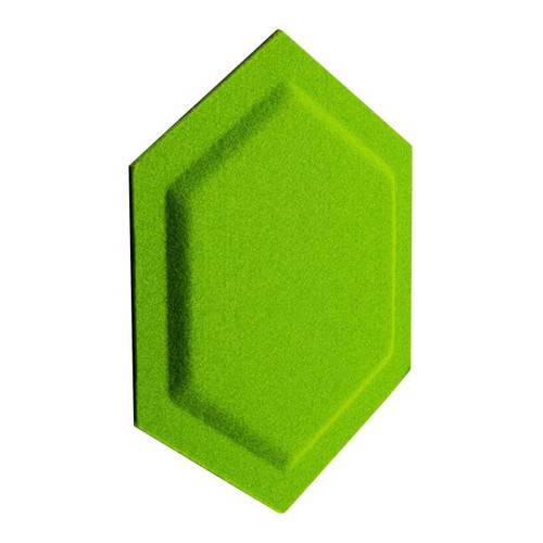 Decorative Wall Panel 30 x 26 cm, felt, hexagon, green