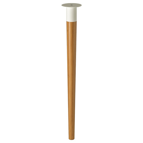 HILVER Leg cone-shaped, bamboo, 70 cm