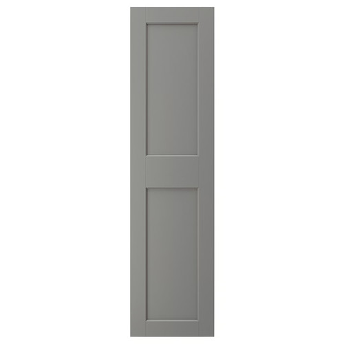 GRIMO Door with hinges, grey, 50x195 cm