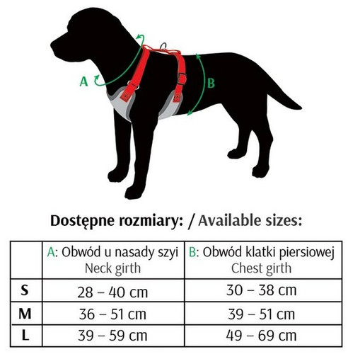 Dingo Dog Harness S, black