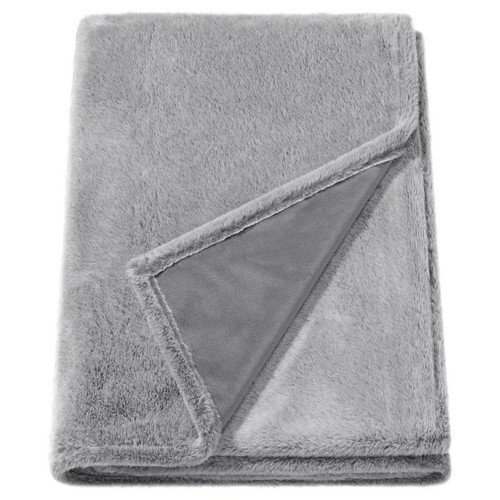 ULLGRIMMIA Throw, grey, 130x170 cm
