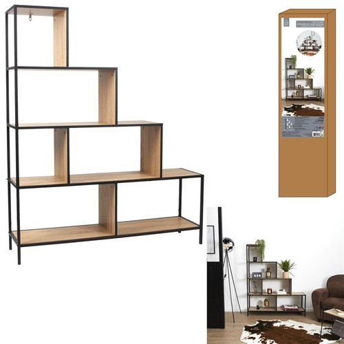 Shelving Unit Edison, natural/black