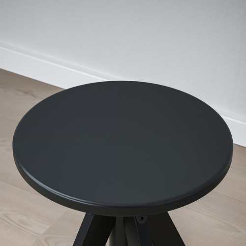 RUDSTORP Stool, black, 44-55 cm