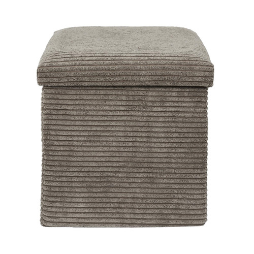 Folding Pouffe, corduroy, taupe