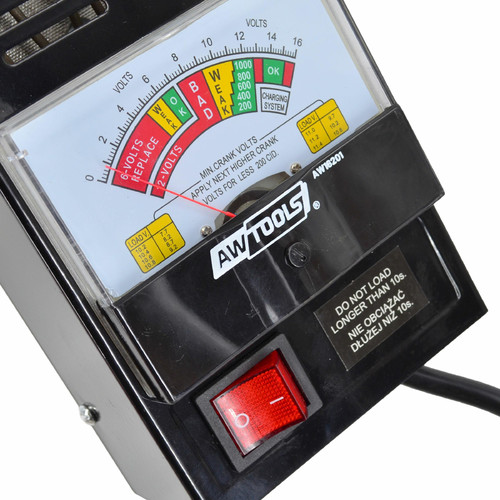 AW Analogue Battery Load Tester 6/12V