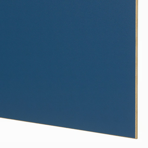 MEHAMN Pair of sliding doors, white/double sided blue, 150x236 cm