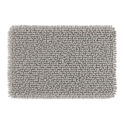 GoodHome Bath Mat Graphene 50 x 80 cm, stone grey