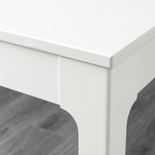 EKEDALEN / LIDÅS Table and 2 chairs, white/white white, 80/120 cm
