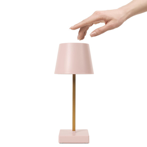 Table Bedside Lamp Blanca LED, touch control, pink