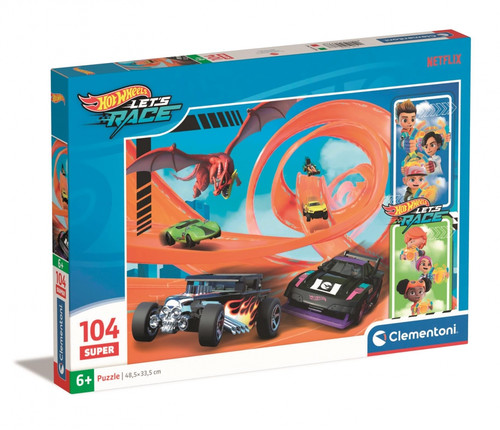 Clementoni Children's Puzzle Hot Wheels Let's Race 104pcs 6+