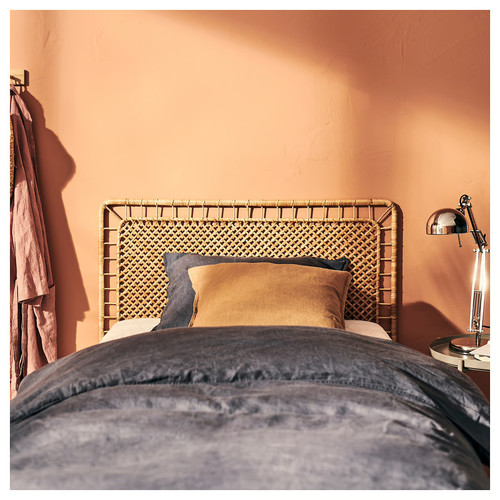 TOLKNING Headboard, handmade rattan