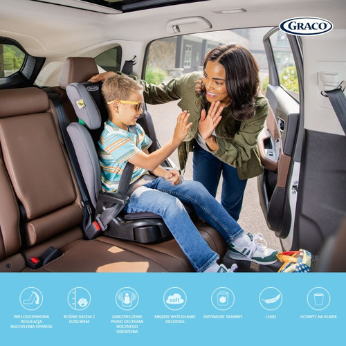 Graco Car Seat Junior Maxi i-Size Midnight 4-12y/15-36kg