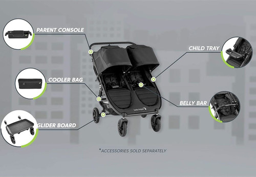 Baby Jogger Weathershield Rain Cover City Mini 2/GT2 Double