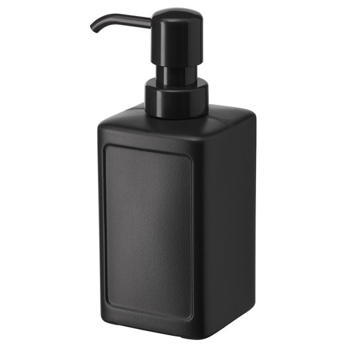 RINNIG Soap dispenser, grey, 450 ml
