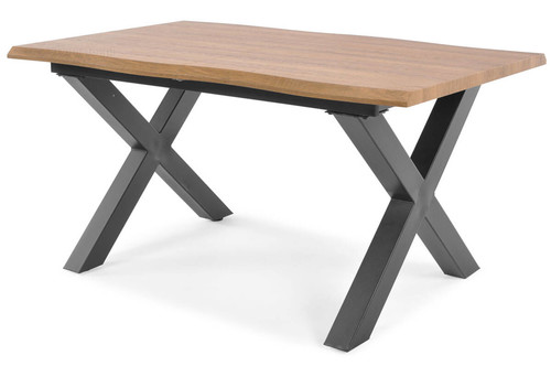 Extendable Dining Table NORDEN 145-185 cm, brown