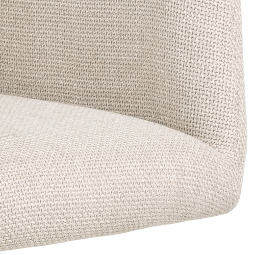 Upholstered Chair with Armrests Laura, beige