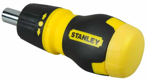 Stanley Stubby Ratcheting Multibit Screwdriver with 6 Tips