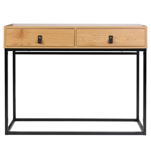 Console Table Abbott, oak/black