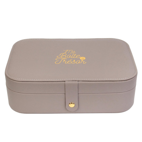 Jewellery Box Boite, grey-beige