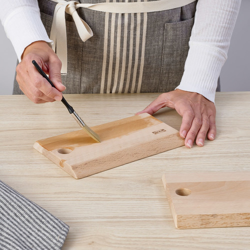 NÄBBFISK Serving/chopping board, set of 2, beech