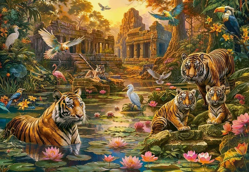 Castorland Jigsaw Puzzle Tigers Paradise 1000pcs 9+