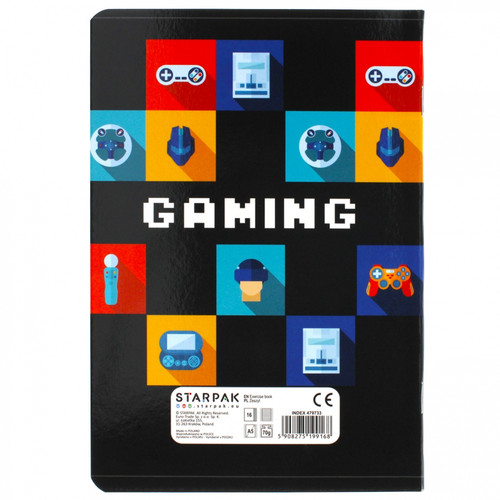 Notebook A5 16 Pages Ruled Gaming 20pcs