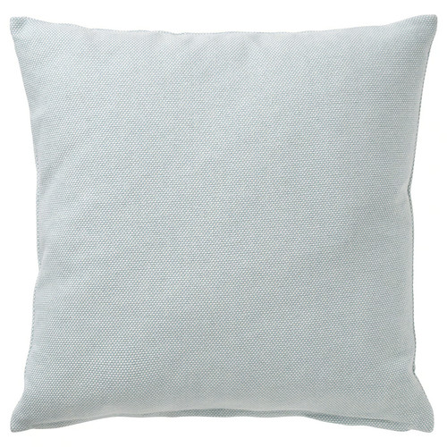 SANDTRAV Cushion cover, light blue/white, 45x45 cm