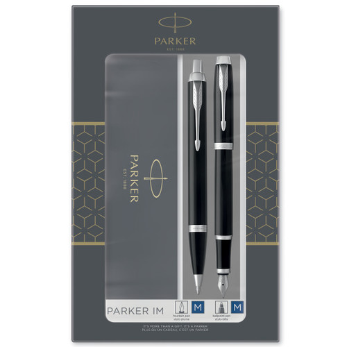 Parker Gift Set IM Black CT - Fountain Pen & Ballpoint Pen