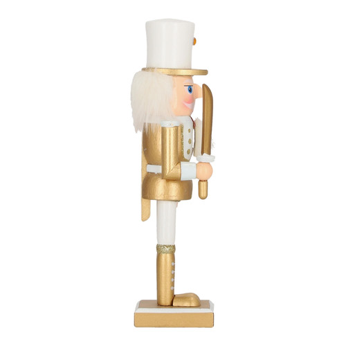 Nutcracker Christmas Decoration William 2 25cm, white