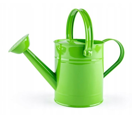 Children's Metal Garden Watering Can (1.5L), green