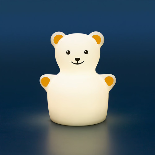 TÖVÄDER LED night light, bear battery-operated