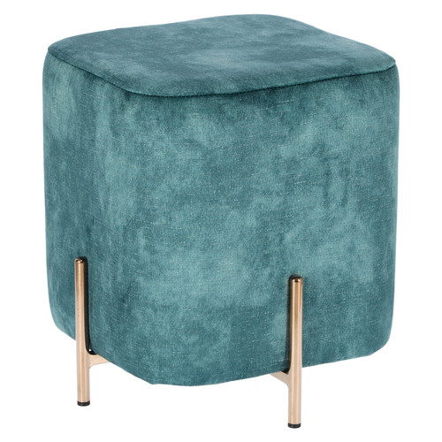 Pouffe Izbit Velvet, blue