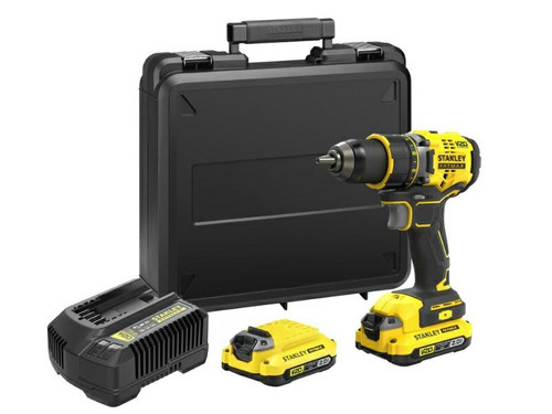 Stanley FATMAX V20 18 V Brushless Drill Driver 80 Nm, 2 x 2.0 Ah Kit SFMCD720D2K