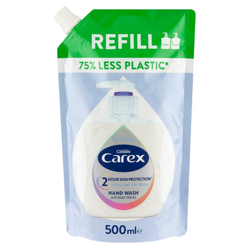 Carex Antibacterial Hand Wash Moisture 500ml - Refill