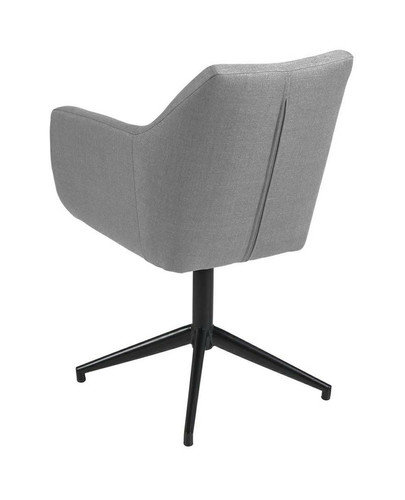 Swivel Armchair Nora, grey