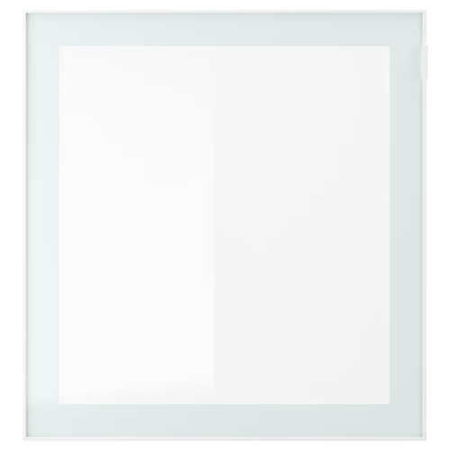 BESTÅ Storage combination w doors/drawers, white/Selsviken/Stubbarp high-gloss/white clear glass, 120x42x213 cm
