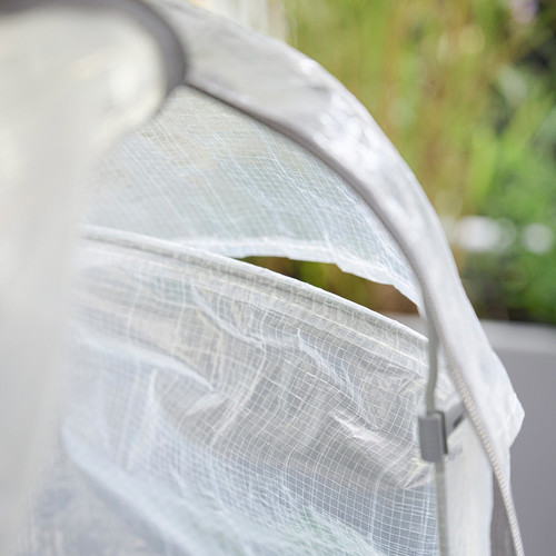 ASPAREN Cover for planter, outdoor/transparent white, 83x51x31 cm