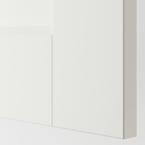 GRIMO  Door with hinges, white, 50x195 cm