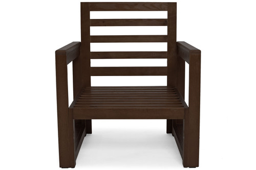 Outdoor Furniture Set Malta for 4 persons, dark brown/grey