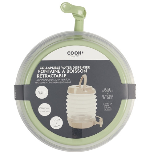 Water Dispenser 5.5L, green