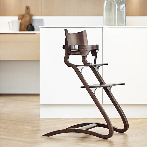 LEANDER Safety bar for CLASSIC™ high chair, walnut