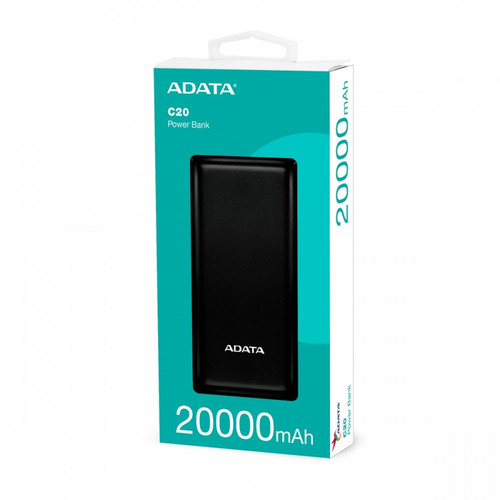 Adata Power Bank Powerbank C20 20000mAh USB-C, black