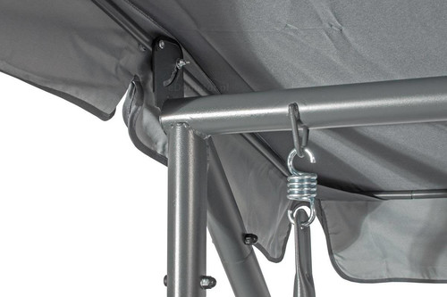Large Garden Swing Seat Bed 2in1, grey
