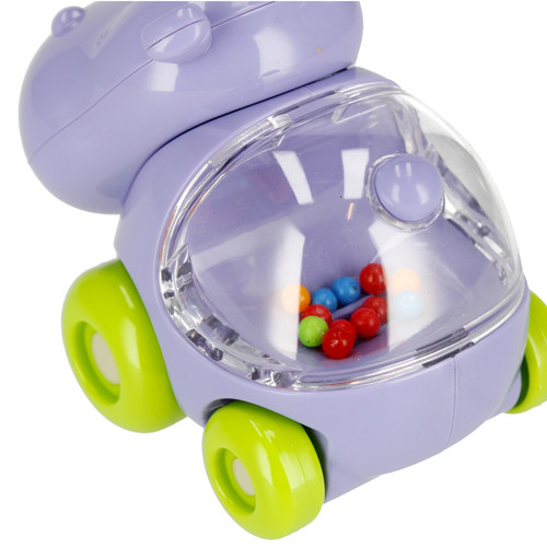 Bam Bam Cartoon Slide Car with Rattle Hippo 6m+