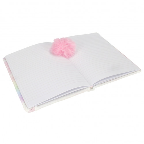 Plush Notebook Diary A5 64 Pages Unicorn