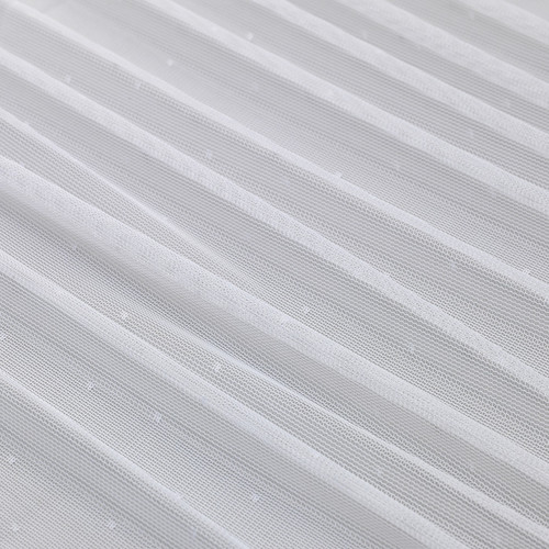 HILDRUN Sheer curtains, 1 pair, white, dotted, 145x300 cm