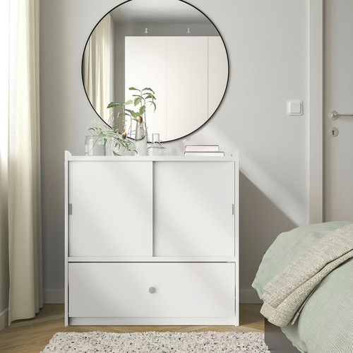 BRUKSVARA Storage unit, white, 80x81 cm